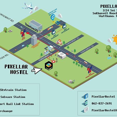 Pixellar Hostel Bangkok Exteriér fotografie