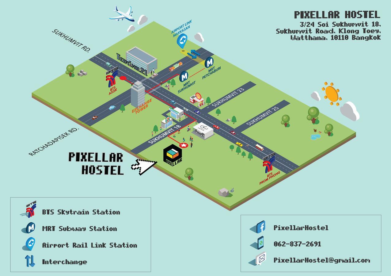 Pixellar Hostel Bangkok Exteriér fotografie
